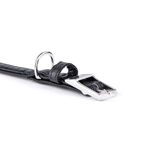 Black Saint Tropez Collar in Synthetic Fiber | MyFamily