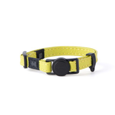 Collier pour Chat Firenze en Cuir Véritable Lime | MyFamily