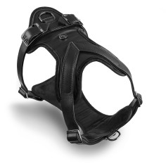 Total Black Hermitage H-Harness in Genuine Leather