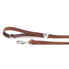 Brown Monza Leash in Genuine Leather | MyFamily