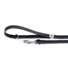 Black El Paso Leash in Genuine Leather | MyFamily