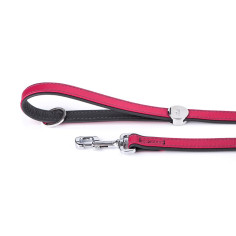 Fuchsia Firenze Leash in Genuine Leather | MyFamily