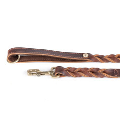 Brown Ascot Leash in Leather | MyFamily