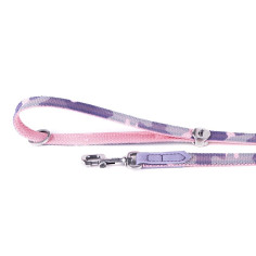 MyFamily West Point Dog Leash in Pink Camouflage Mixed Cotton