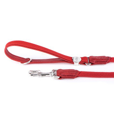 Red Bilbao Leash in Synthetic Fiber and Rope | MyFamily