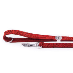 Red Tucson Leash in Genuine Leather | MyFamily