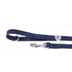 Blue Tucson Leash in Genuine Leather | MyFamily