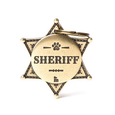 Bronx Sheriff Star ID Tag in English Brass | MyFamily