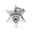 Bronx Sheriff Star ID Tag in Antique Silver