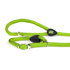 Laisse corde d’entraînement vert pour chien de la collection memopet avec technologie NFC.