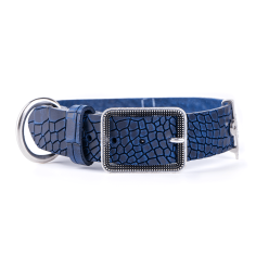 Collier Tucson en Cuir Véritable Bleu | MyFamily