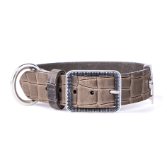 Collier Tucson en Cuir Véritable Taupe | MyFamily