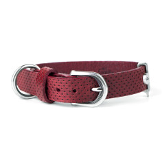Red Monza Collar in Genuine Leather | MyFamily
