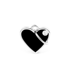 Médaille Basic Handmade Cœur Petit Noir | MyFamily