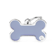 Basic Handmade Big Lilac Bone ID Tag | MyFamily