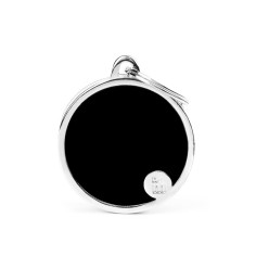 Médaille Basic Handmade Cercle Grand Noir | MyFamily