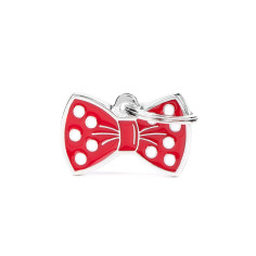 Charms Red Bow Tie ID Tag | MyFamily