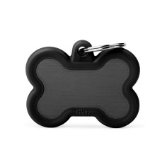 Médaille Hushtag Os Noir en Aluminium avec Caoutchouc | MyFamily