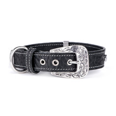 Black El Paso Collar in Genuine Leather | MyFamily